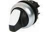 M22-WRK| Selector Switch, head| maintained ^2pos. , ø22.5mm, metal bezel, 10pcs/pck, IP66, white
