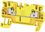 Pist-riviklemm A2C 1.5 YL, 1-tier, 1.5mm² 17.5A 500V, push-in, kollane