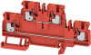Pist-riviklemm A2T 2.5 RD, 2-tier, 2.5mm² 24A 800V, push-in, punane
