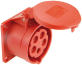 Kilbipesa, 3P+N+E 16A 415VAC, IP44, MaxPro, punane