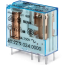 Relay 40.52, 2CO (DPDT) 8A 250VAC, cv 24VDC, 5mm pin pitch, PCB mount, TS35 sockets (95.05/55/P5/85.3/95.3/65)