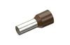 Juhtmehülss kraega Ce 250018 w, H25x18mm, 50pcs/pck, pruun
