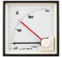 Ampermeeter BA27, bimetall, 120A 100/5A, cl.1, 15min, scale 90°, punane pointer, ■72x72mm/ □68x68mm, IP40