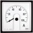 Ampermeeter MA17LN, input ±50A/±60mV, scale 240°| -120°..0..120°, pöördpool, ■72x72mm/ □68x68mm, IP52