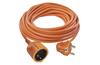 Pikendusjuhe 20m pistikuga, jätkupesa 1x 2P+E Schuko 16A 250V, kaabel H05VV-F3G 1,5 mm2, oranž, Emos