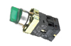 Pöördlüliti B2, ø22.5mm, LED 240VAC, 1-2, 1NO, 1NC 10A 250VAC, green long handle, IP40