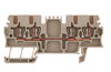 Feed-through Terminal ZDU 1.5/4AN, 1.5mm² 17.5A 500V, tension clamp, beige