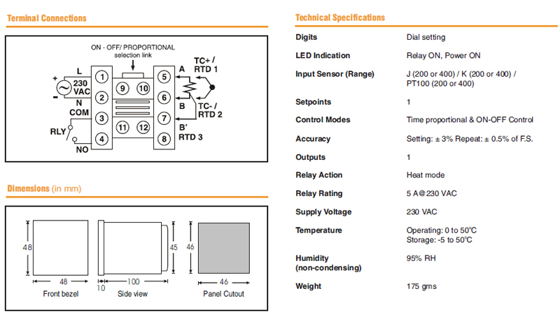 selec pid temperature controller