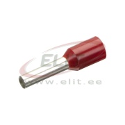 Wire-End Ferrule w. Collar Ce 015018 wc, H1.5x18mm, 100pcs/pck, red
