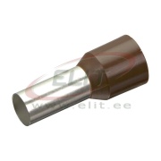 Wire-End Ferrule w. Collar Ce 250022 w, H25x22mm, 50pcs/pck, brown