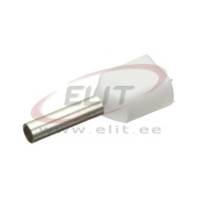 Twin Wire-End Ferrule w. Collar Ct 007510 wc, 2x0.75x10mm, 100pcs/pck, white