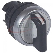 Selector Switch Osmoz, head| 1»0-2 (45°»0-45°), ø22.5mm, IP66/69K IK05, black