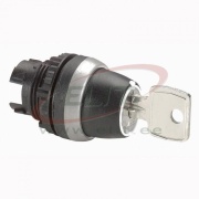 Selector Switch Osmoz, head| key (455) handle, 0·-1 (0-45°), ø22.5mm, IP66/69K IK05, black