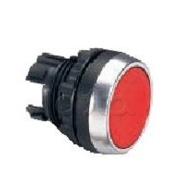 Push-button ACS, illuminated head, ø22.5mm, metal bezel, IP66/69K IK05, red