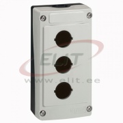 Control Box 3x ø22.5mm, 2x M16/20, IP66 IK07, Legrand, grey