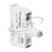 LED Module ACS, 12..24VAC/DC, 2x 2.5mm², screw clamp, mount on control station base, Legrand, white