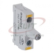 LED Module ACS, 230VAC, 2x 2.5mm², screw clamp, mount on control station base, Legrand, yellow