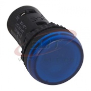 Pilot Light Osmoz, LED, ø22.5mm, 24VAC/DC, IP66/69K IK05, Legrand, blue