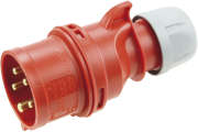 Industrial Plug, 3P+N+E 32A 415VAC, IP44, MaxPro, red