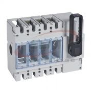 Load Break Switch DPX-IS 630, 630A 3x415VAC AC23, 240(2x185)/300(2x240)mm², terminal covers, panel mount, Legrand