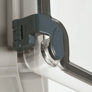Hinges Plexo, for box up to 360Wx270H, 2pcs/pck, grey