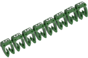 Marker CAB3, 0.5..1.5mm², 5, strip 30pcs, green