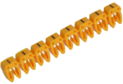 Marker CAB3, 0.5..1.5mm², (-), strip 30pcs, yellow