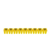 Marker CAB3, 0.5..1.5mm², B, strip 30pcs, Legrand, yellow