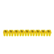 Marker CAB3, 0.5..1.5mm², P, strip 30pcs, Legrand, yellow