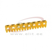 Marker CAB3, 4..6mm², A, strip 20pcs, yellow