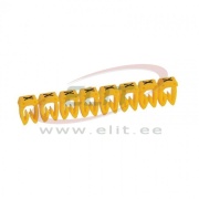 Marker CAB3, 4..6mm², X, strip 20pcs, yellow