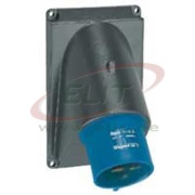 Panel Mount Inlet Hypra, 1P+N+E 16A 250VAC, plastic, IP44