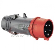 Plug Hypra, 3P+N+E 16A 415VAC, plastic, IP44