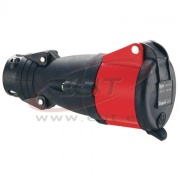 Mobile Socket Hypra, 3P+E 16A 415VAC, rubber, IP44