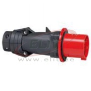 Plug Hypra, 3P+E 63A 380/415VAC, plastic, IP44