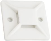 Self-Adhesive Cable Tie Mount MB 1919, 19x19mm/ ø3.5mm, 80N, -40..85°C, Polyamide 6.6, UL94 V2, 100pcs/pck, natural