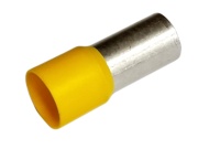 Wire-End Ferrule w. Collar Ce 700021 w, H70x21mm, 25pcs/pck, yellow