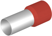 Wire-End Ferrule w. Collar Ce 950025 w, H95x25mm, 25pcs/pck, red