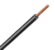 Wire H05V-K, 0.75mm² 300/500V -40..70°C, 100m/pck, black