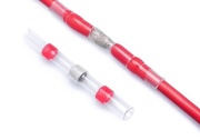 Solder Butt Connector Ver, shrink ratio 3:1, 0.5..1.5mm², polyolefin -55..125°C/ +140°C, 100pcs/pck, red