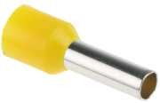 Wire-End Ferrule w. Collar Ce 060012 d, H6x12mm, 100pcs/pck, yellow