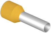 Wire-End Ferrule w. Collar Ce 060012 d, H6x12mm, 100pcs/pck, yellow