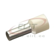 Wire-End Ferrule w. Collar Ce 100012 w, H10x12mm, 100pcs/pck, cream
