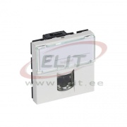 Socket Mosaic, mech.| RJ45 cat.5e UTP, 2M, white