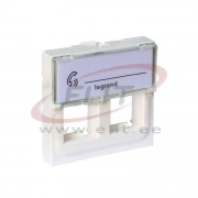 Mosaic Adaptor for 2xRJ45 Keystone connectors, 2M, white