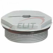 Locking Plug Syntec, M25x1.5, thread 8mm, -30..100°C, PA6, CE/UL/VDE, IP54(68), light grey