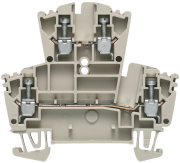 Feed-through Terminal WDK 2.5, 2-tier, 2.5mm² 24A 400V, beige