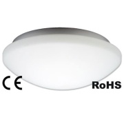 Ceiling Light 60W E27 IP44 D280, glass, white
