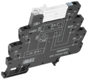 Relay Coupler TRS, 1CO 6A 250V, cv 24VUC, LED, rectifier, 6.4mm