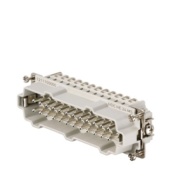 Insert HDC HE 24 MS, male, size 8, 24P 16A 500V, screw